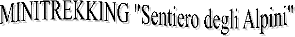 MINITREKKING "Sentiero degli Alpini"